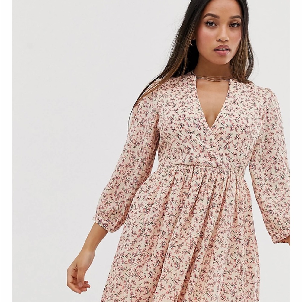 ASOS Y.A.S. Petite Floral Skaters Dress